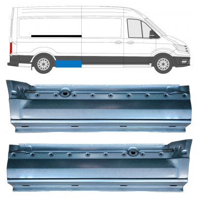 Takalokasuoja korjaussarja varten Volkswagen Crafter / MAN THE 2017- / LWB / Sarja 11600