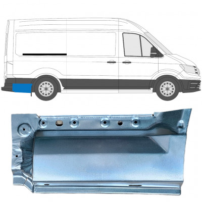 Takalokasuoja korjaussarja varten Volkswagen Crafter / MAN THE 2017- / MWB / LWB / Oikea 11592