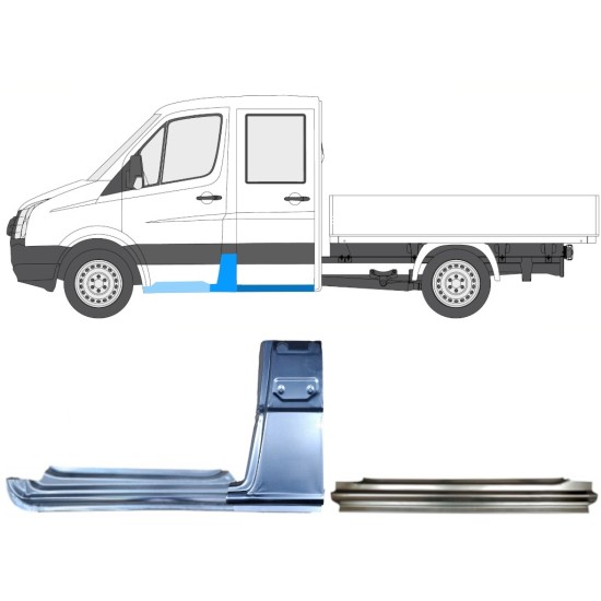 Korjauspaneeli aseta varten Volkswagen Crafter 2005-2017 / Vasen / 15535