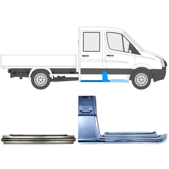 Korjauspaneeli aseta varten Volkswagen Crafter 2005-2017 / Oikea / 15534