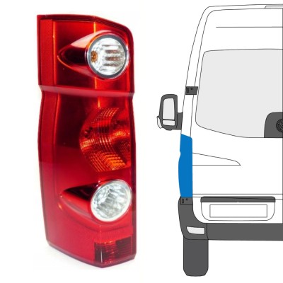Takavalo varten Volkswagen Crafter 2005-2017 / Vasen 15573