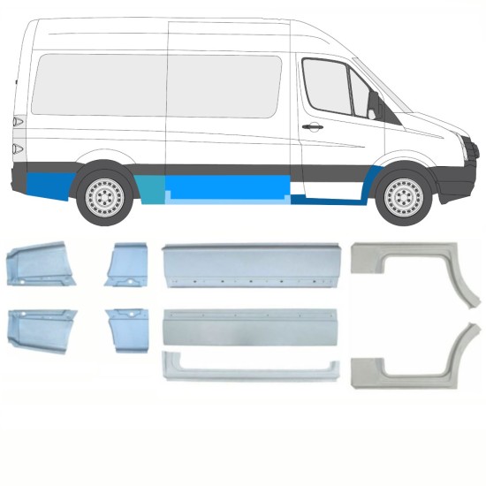Korjauspaneeli aseta varten Volkswagen Crafter 2005-2017 / Vasen+Oikea / 15541