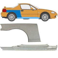 Kynnys ja takalokasuojan korjauspaneeli varten Honda Civic Del Sol 1992-1998 / Oikea / Sarja 11143