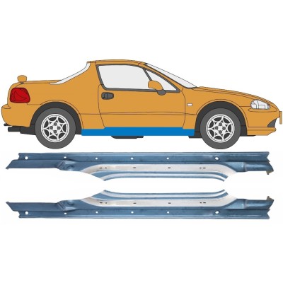 Kynnyspelti varten Honda Civic Del Sol 1992-1998 / Vasen+Oikea / Sarja 10537