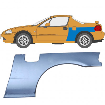 Takalokasuoja korjaussarja varten Honda Civic CRX Del Sol 1992-1998 / Vasen 5645