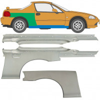 Kynnyspelti + takalokasuojan korjaussarja varten Honda Civic Del Sol 1992-1998 / Sarja 9519