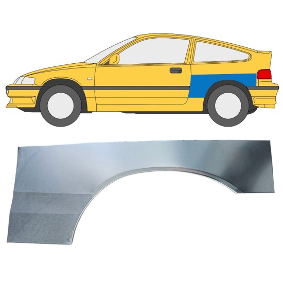 Takalokasuoja korjaussarja varten Honda CRX 1987-1992 / Vasen 16338