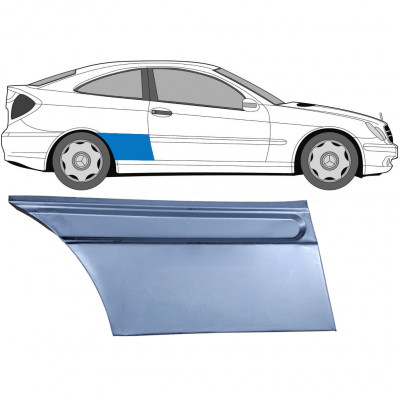 Takalokasuoja korjaussarja varten Mercedes CL203 2000-2008 / Oikea 6781