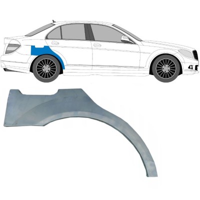 Takalokasuoja korjaussarja varten Mercedes C-Class W204 2007-2014 / Oikea 5357