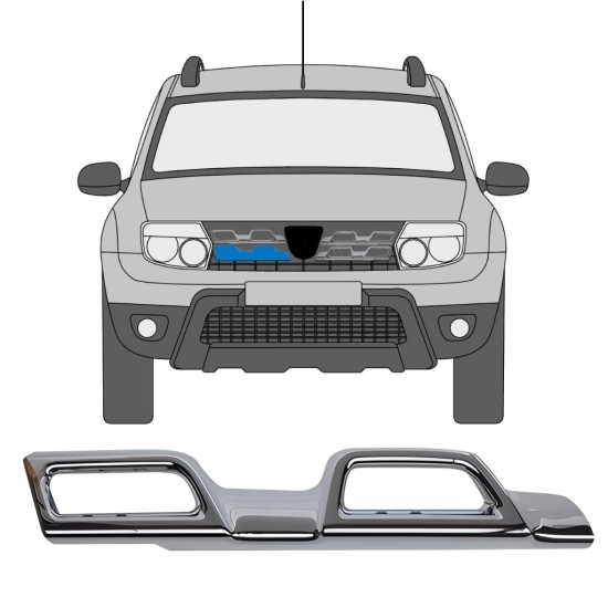 Säleikön lista varten Dacia Duster 2013-2017 / Oikea 16220