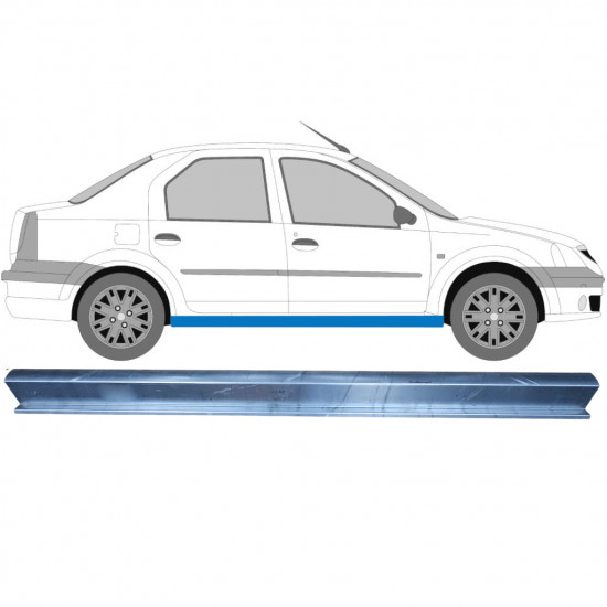 Kynnyspelti korjauspaneeli varten Dacia Logan 2004-2009 / Vasen = Oikea (symmetrinen) 6469