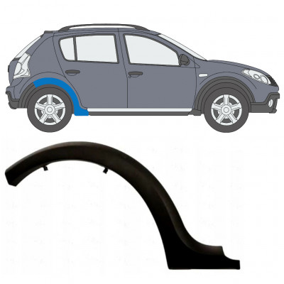 Takalokasuojan sivulista varten Dacia Sandero Stepway 2008-2013 / Oikea 9033