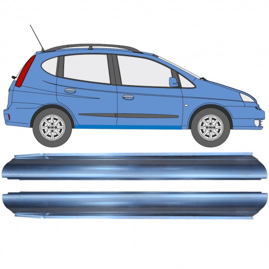 Kynnyspelti korjauspaneeli varten Daewoo Tacuma 2000-2004 / Vasen+Oikea / Sarja 9977