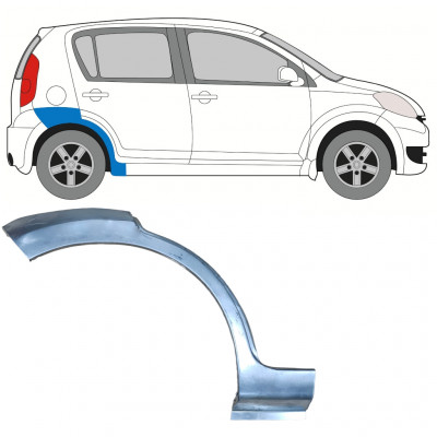 Takalokasuoja korjaussarja varten Daihatsu Sirion 2005-2010 / Oikea 8132