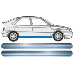Kynnyspelti korjauspaneeli varten Lancia Delta 1993-1999 / Vasen+Oikea / Sarja 15217