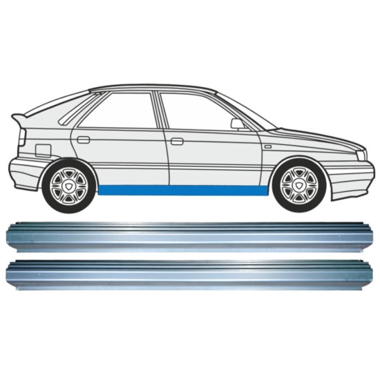 Kynnyspelti korjauspaneeli varten Lancia Delta 1993-1999 / Vasen+Oikea / Sarja 15217