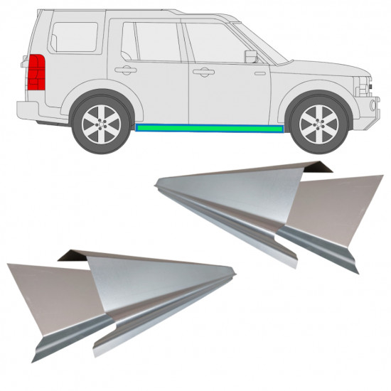 Sisäinen ja ulkoinen kynnyksen korjauspaneeli varten Land Rover Discovery 2004-2009 / Sarja 10939