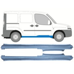 Kynnyspelti varten Fiat Doblo 2001-2010 / Vasen+Oikea / Sarja 11465