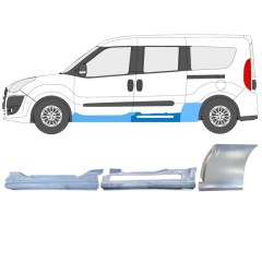 Korjauspaneeli aseta varten Fiat Doblo 2010-2022 / Vasen / 15001