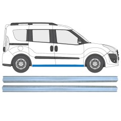 Kynnyspelti korjauspaneeli varten Fiat Doblo 2010-2022 / Vasen+Oikea / Sarja 15361