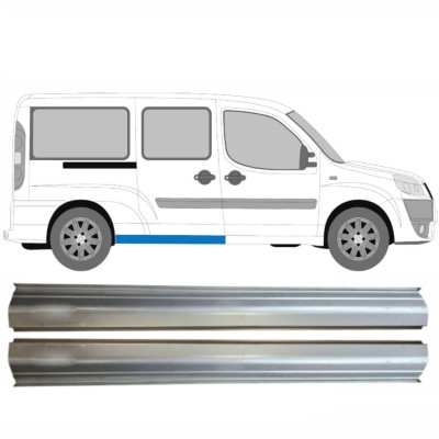Takalokasuojan korjauspaneeli varten Fiat Doblo 2001-2010 / Vasen+Oikea / Sarja 14624