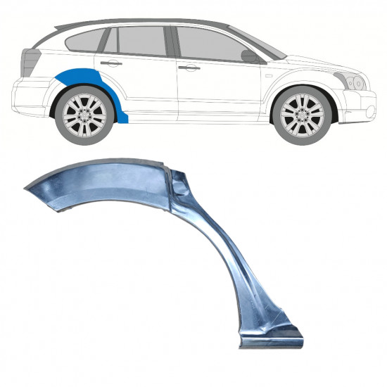 Takalokasuoja korjaussarja varten Dodge Caliber 2006-2013 / Oikea 8060