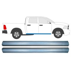 Kynnyspelti korjauspaneeli alempi osa varten Dodge RAM 2008-2013 / Vasen = Oikea (symmetrinen) / Sarja 12792