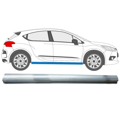 Kynnyspelti korjauspaneeli alempi osa varten Citroen DS4 2011-2015 / Oikea 15014