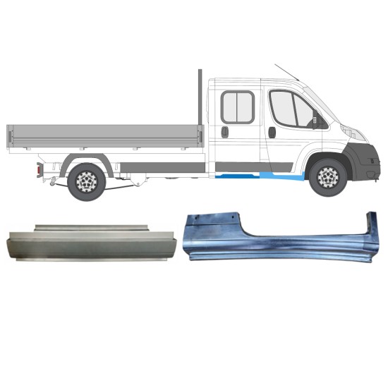 Korjauspaneeli aseta varten Fiat Ducato 2006-2014 / Oikea / Tuplakabiini / 14794 Korjauspaneeli aseta varten Fiat Ducato 2006-2014 / Oikea / Tuplakabiini / 14794