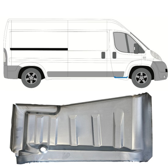 Vasen korjauspelti astinlauta varten Fiat Ducato 2006-2014 / Oikea 15052 Vasen korjauspelti astinlauta varten Fiat Ducato 2006-2014 / Oikea 15052