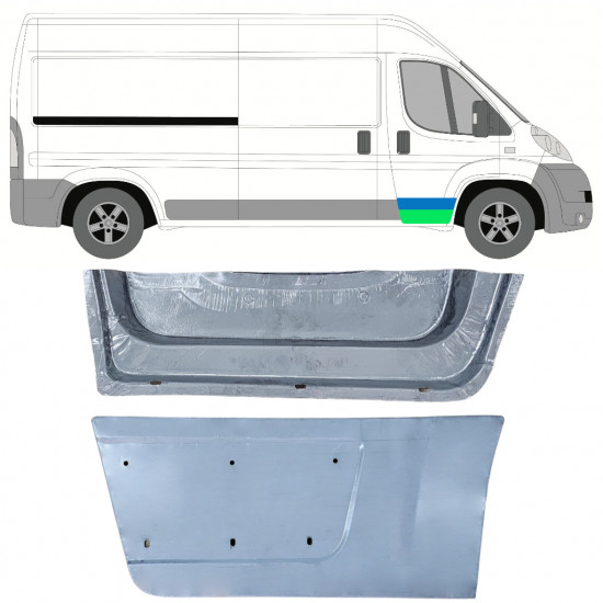 Sisäinen ja ulkoinen etuoven korjauspaneeli varten Fiat Ducato 2006- / Oikea / Sarja 12004