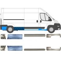 Kynnyspelti korjauspaneeli varten Citroen Jumper 2006-2026 / Vasen+Oikea / Sarja 14161
