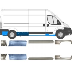 Kynnyspelti korjauspaneeli varten Citroen Jumper 2006-2026 / Vasen+Oikea / Sarja 14161