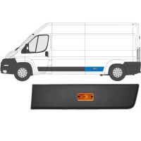 Takakoristelista lampulla varten Fiat Ducato 2006-2018 / Vasen / Sarja 10679
