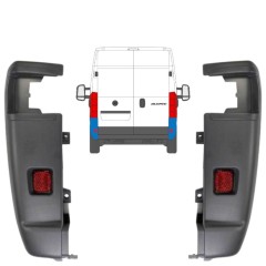 Takapuskurin kulma 270 astetta varten Fiat Ducato 2006-2018 / Vasen+Oikea / Sarja 9835