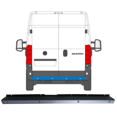 Takapuskuri PDC varten Fiat Ducato 2006-2018 16925