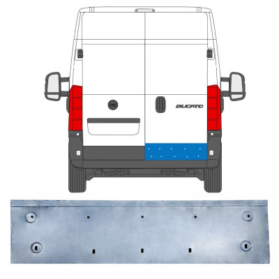 Korjauspellit takaoven varten Fiat Ducato 2006- / Oikea 11667