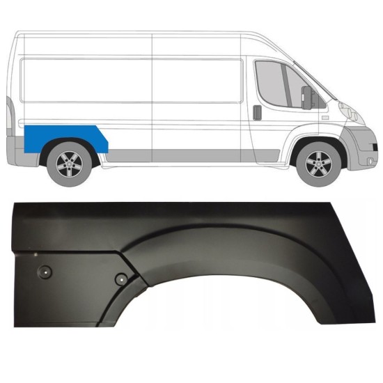 Takalokasuoja korjaussarja varten Fiat Ducato 2006-2014 / Oikea 12983