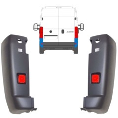 Takapuskurin kulma ja heijastinvalo varten Peugeot Boxer 2006-2018 / Vasen+Oikea / Sarja 14082