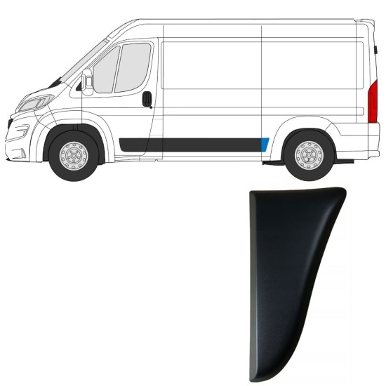Takalokasuojan sivulista varten Fiat Ducato 2018- / Vasen 14803