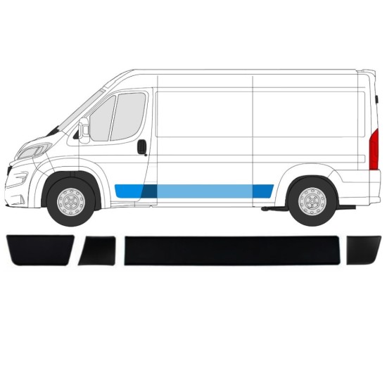 Sivulistat sarja varten Fiat Ducato 2018- / Vasen / 15040 Sivulistat sarja varten Fiat Ducato 2018- / Vasen / 15040