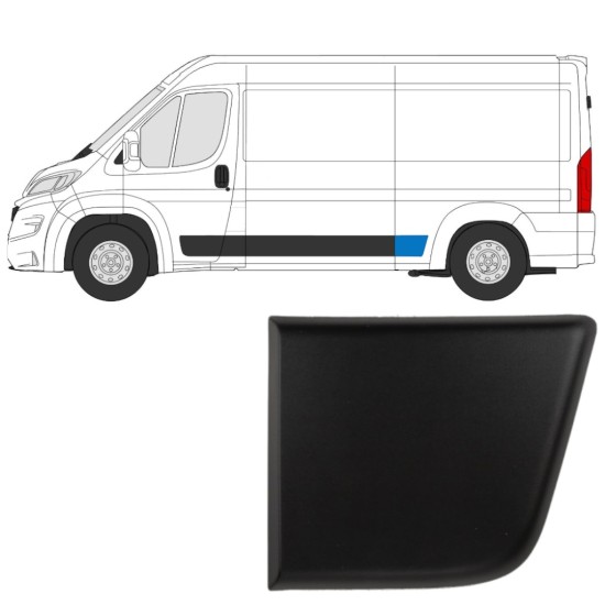 Takalokasuojan sivulista varten Fiat Ducato 2018- / Vasen 14805 Takalokasuojan sivulista varten Fiat Ducato 2018- / Vasen 14805