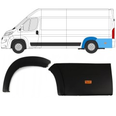 Takalokasuojan listasarja lampulla varten Peugeot Boxer 2018- / Vasen / 14461