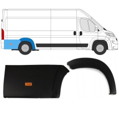 Takalokasuojan listasarja lampulla varten Peugeot Boxer 2018- / Oikea / 14464