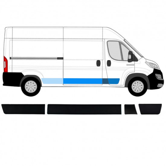 Sivulistat sarja varten Fiat Ducato Boxer Relay 2018- / Oikea /  8484