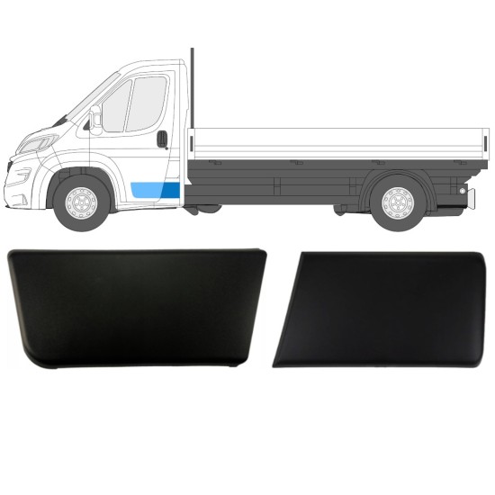 Yksittäisen hytin kylkilistojen sarja varten Fiat Ducato 2018- / Vasen / Yksikabiini / 14809