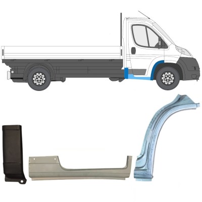 Korjauspaneeli aseta varten Fiat Ducato 2006-2026 / Oikea / 16999