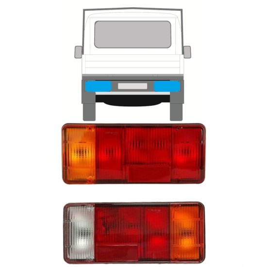 Takavalo varten Fiat Ducato 1994-2002 / Vasen+Oikea / Sarja 9757