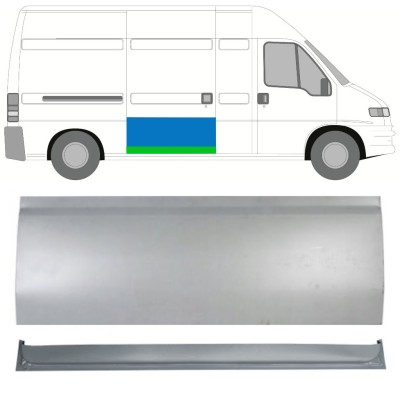 Sisäinen ja ulkoinen Liukuoven korjauspaneeli varten Fiat Ducato 1994-2006 / Oikea / Sarja 16160