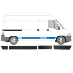 Sivulistat sarja varten Peugeot Boxer 2002-2006 / Oikea / 14390